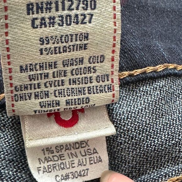 True Religion Becky Dark Wash Super T Jeans Size 26 - Picture 16 of 16